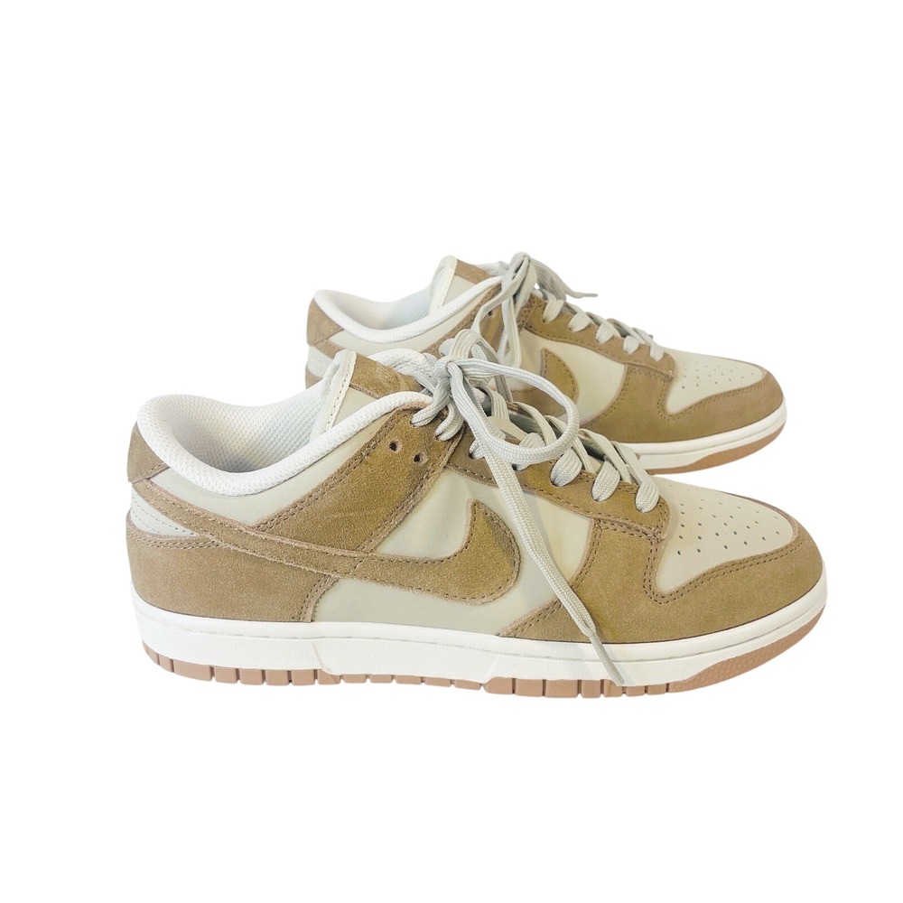 Nike Dunk Low Sneakers Wmns 8 Suede Medium Curry Sand Drift Hemp Sail Retro
